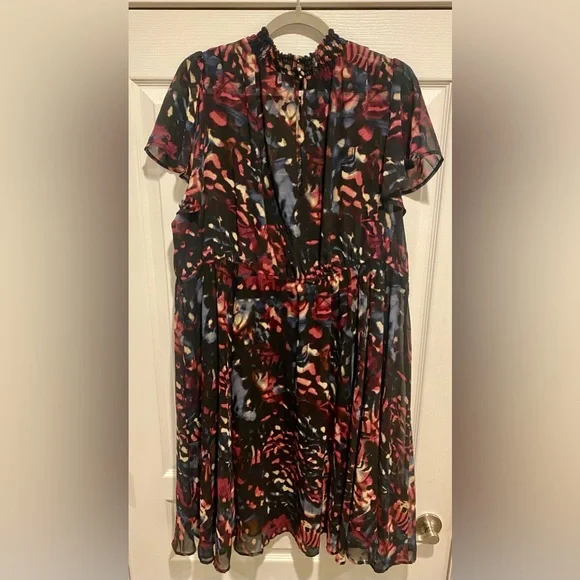 Torrid Mini Chiffon Smocked Dress - Picture 6 of 7